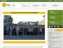 Tablet Screenshot of english.gwynedd.plaidcymru.org