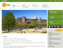 Tablet Screenshot of caerphillycounty.plaidcymru.org